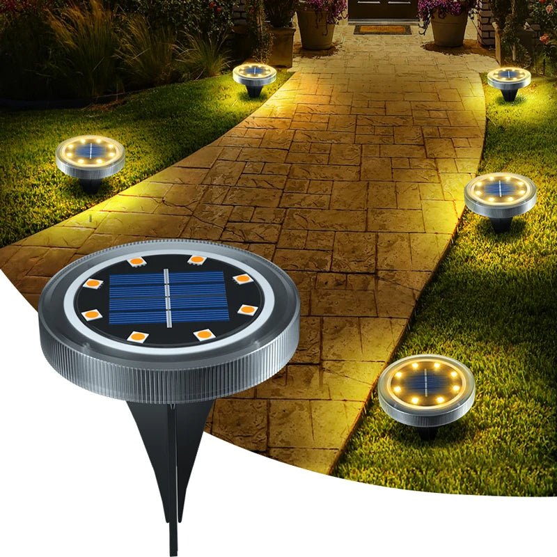 Solar powered waterproof lights