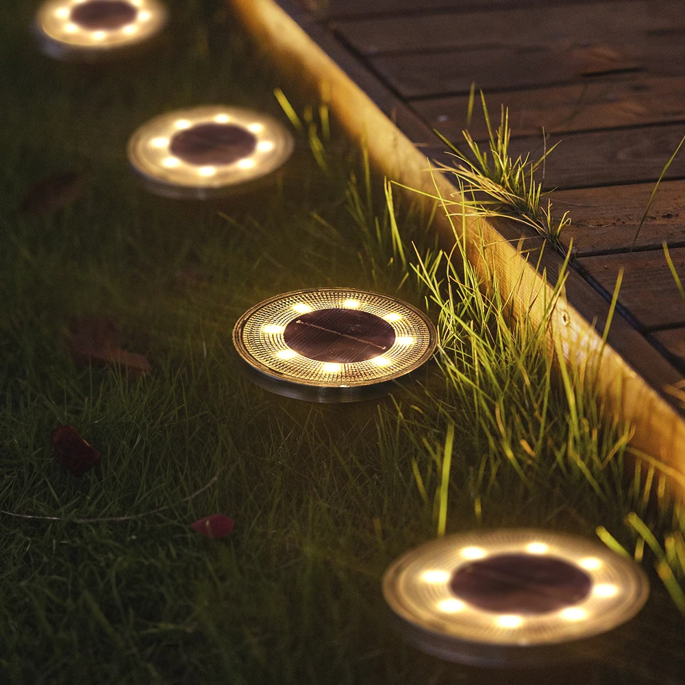 Solar powered waterproof lights