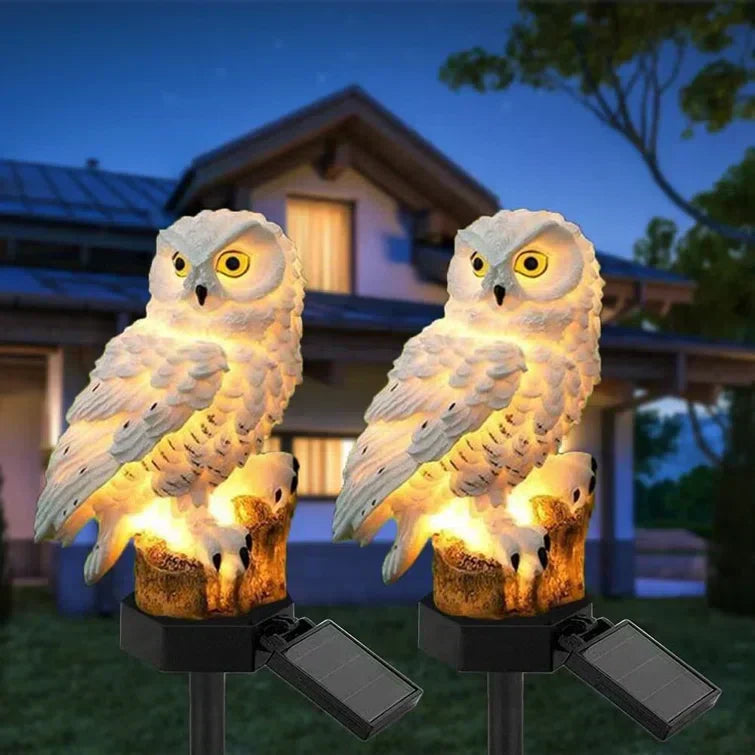 Solar garden light with a decorative pole