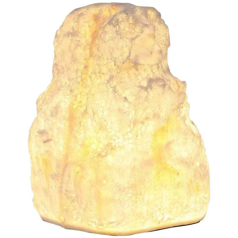 Outdoor garden lamp in the shape of a stone