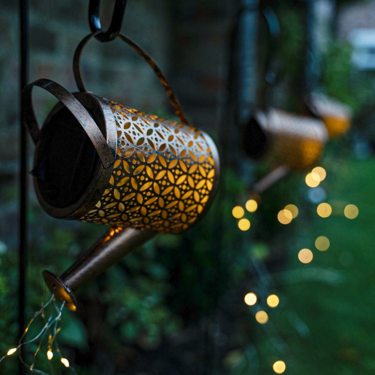 Creative & Vintage LED Watering Can Garden Light