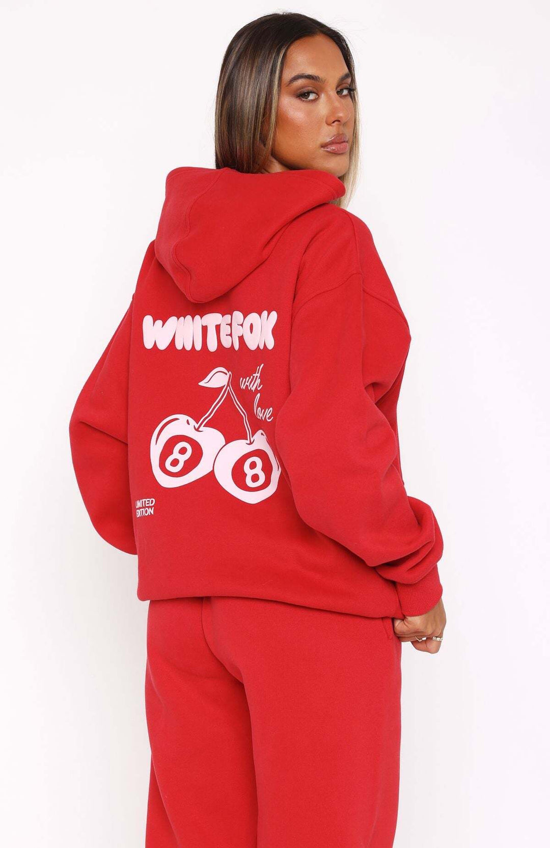 In The Moment Oversized Pants & Hoodie Tracksuit – Red
