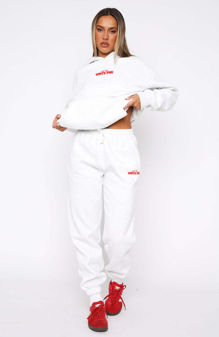 In The Moment Oversized Pants & Hoodie Tracksuit – Grey Marle