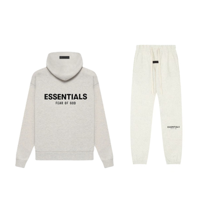 FEAR OF GOD Essentials Unisex Fleece Set – Cozy Streetwear Hoodie & Pants