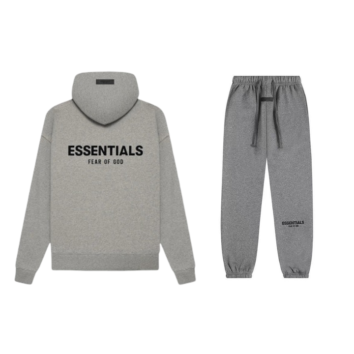 FEAR OF GOD Essentials Unisex Fleece Set – Cozy Streetwear Hoodie & Pants