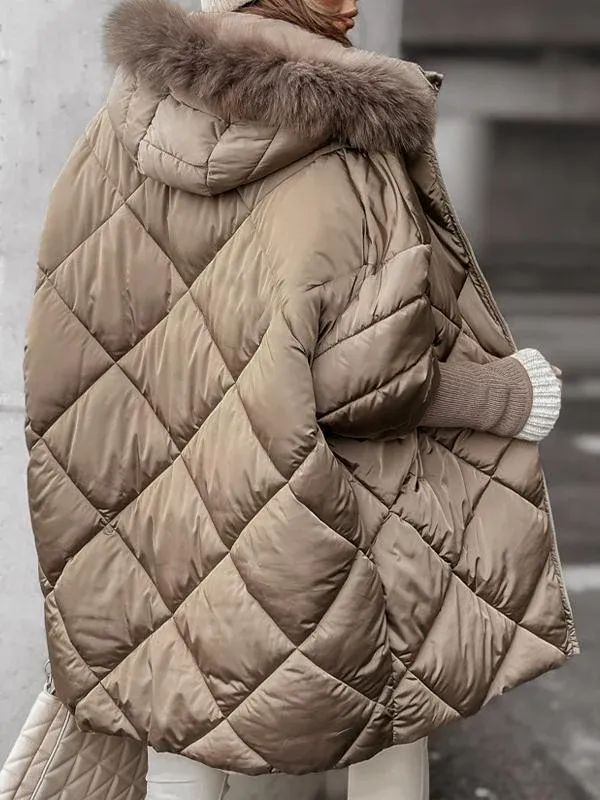 Women's Winter Zip-Up Hoodie Diamond Extra Set