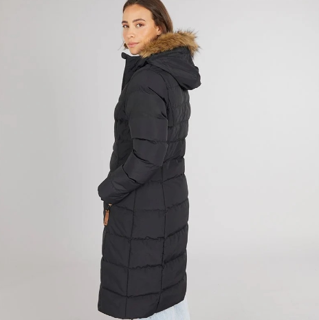 Women’s Long Waterproof Padded Hooded Coat
