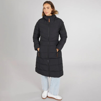Women’s Long Waterproof Padded Hooded Coat