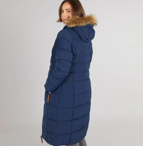 Women’s Long Waterproof Padded Hooded Coat
