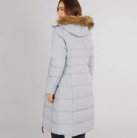 Women’s Long Waterproof Padded Hooded Coat