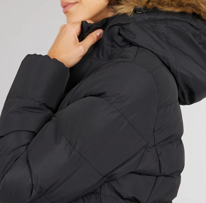 Women’s Long Waterproof Padded Hooded Coat