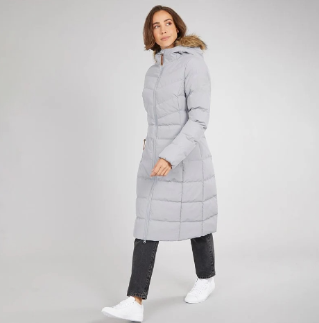 Women’s Long Waterproof Padded Hooded Coat