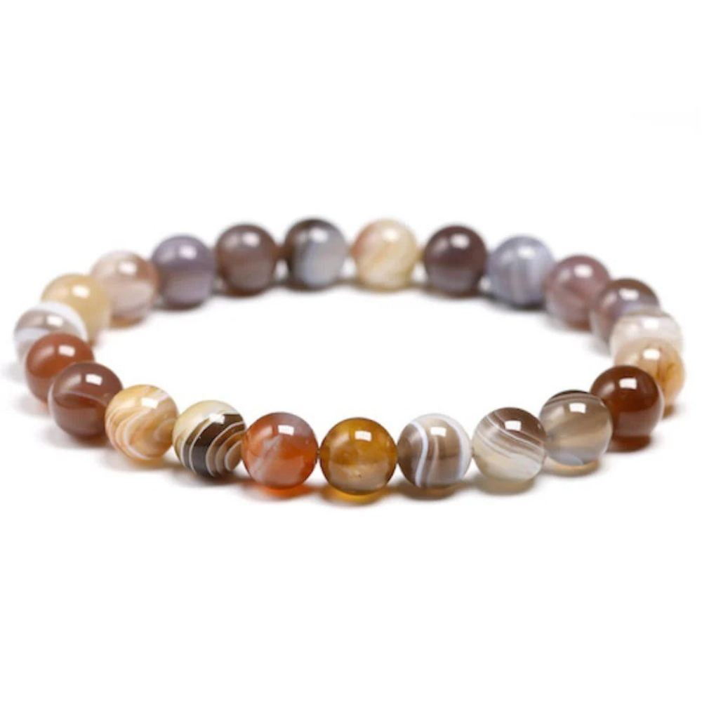 Natural Quartz Stone Healing Bracelet – Beaded Energy Jewelry