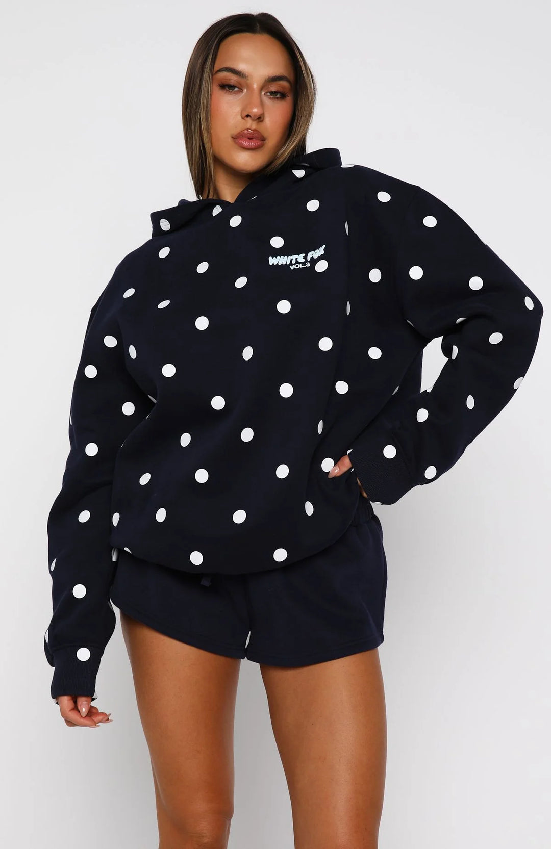 White Fox - Oversized Back Printed Hoodie