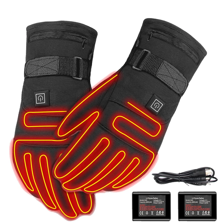 Rechargeable Heated Gloves – Electric Hand Warmers for Winter Cold Weather