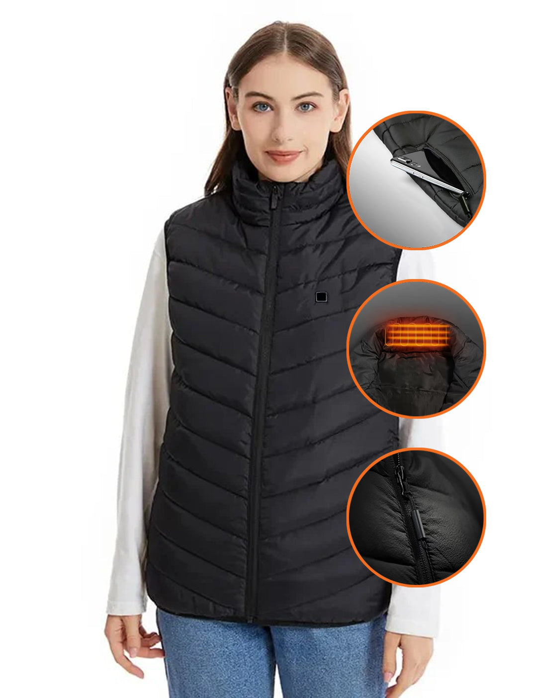 Unisex Heated Vest – Rechargeable Electric Warm Vest with Waterproof & Lightweight Design