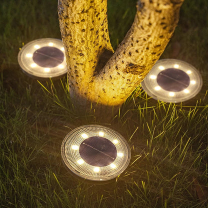 Solar powered waterproof lights