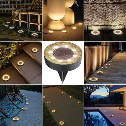 Solar powered waterproof lights