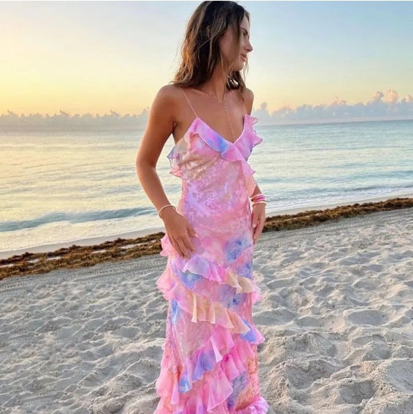 Breeze Ruffle Maxi Dress