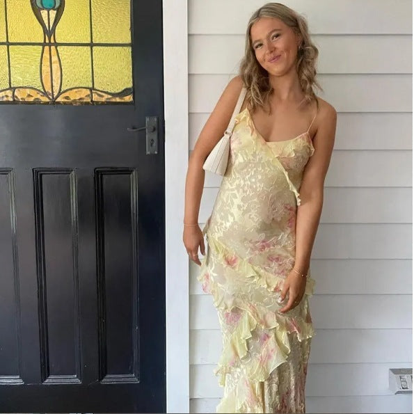 Breeze Ruffle Maxi Dress