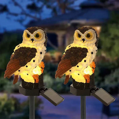 Solar garden light with a decorative pole