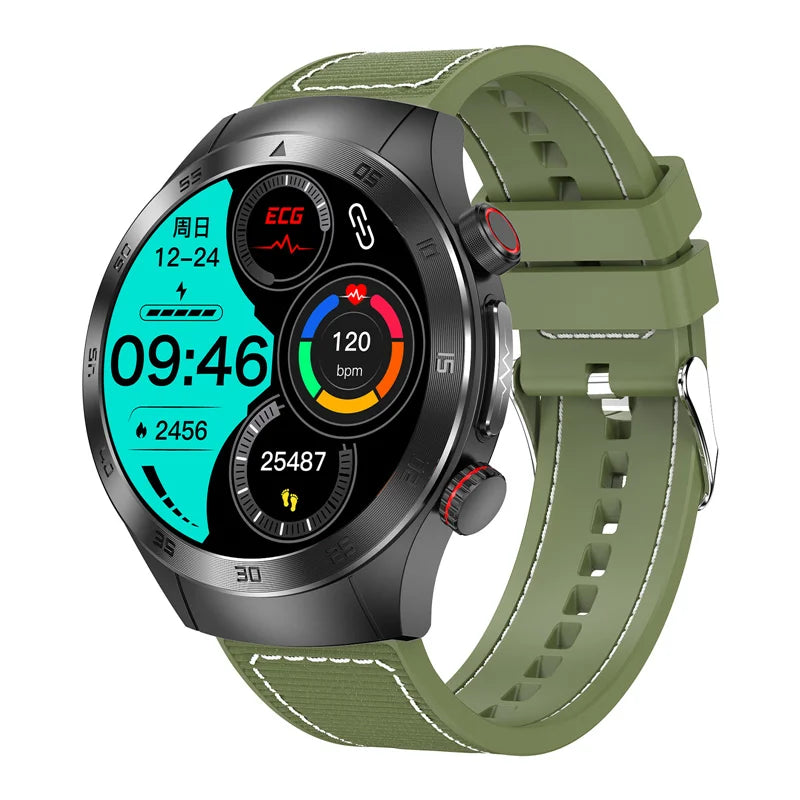 Advanced Health Monitoring Smartwatch - Blood Lipids, Uric Acid, Blood Glucose Tracker with ECG and PPG Fitness Features