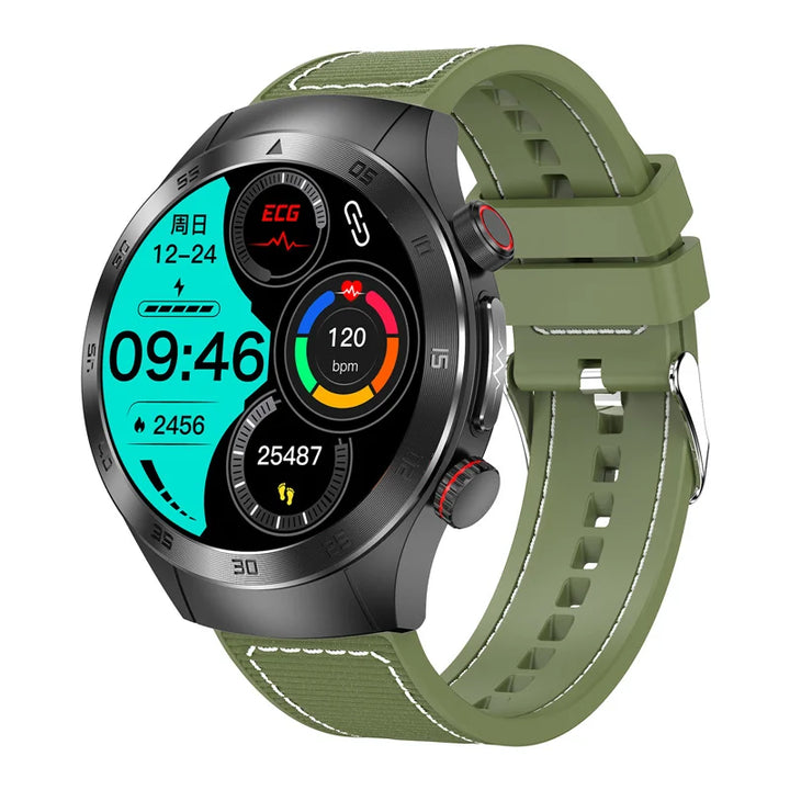 Advanced Health Monitoring Smartwatch - Blood Lipids, Uric Acid, Blood Glucose Tracker with ECG and PPG Fitness Features