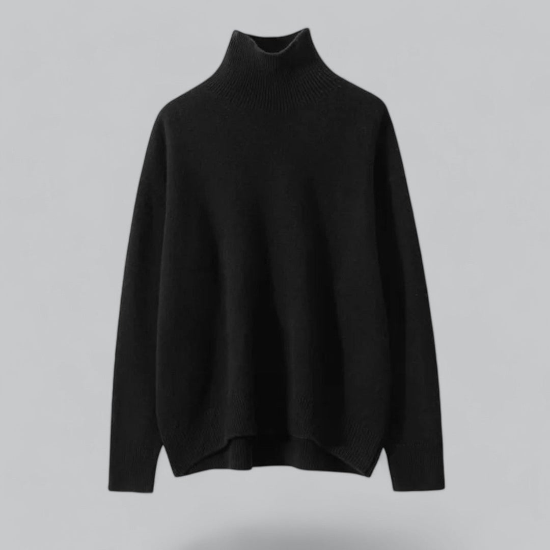 Women's Elegant Cashmere Turtle Neck Pullover Sweater for Stylish Comfort