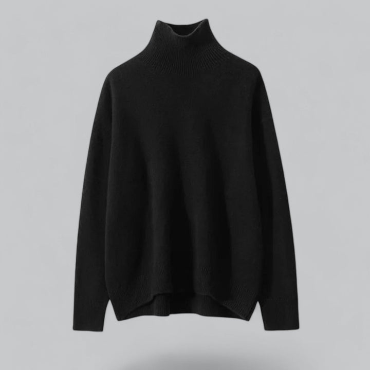 Women's Elegant Cashmere Turtle Neck Pullover Sweater for Stylish Comfort