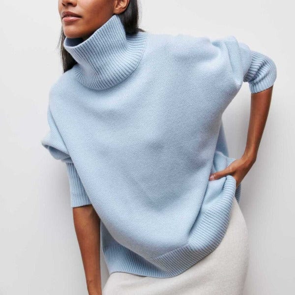 Elegant Full Sleeve Sweater- Elegant Women’s Turtleneck – Long Sleeve Classic Winter Sweater