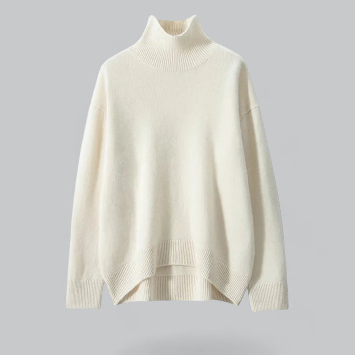 Women's Elegant Cashmere Turtle Neck Pullover Sweater for Stylish Comfort