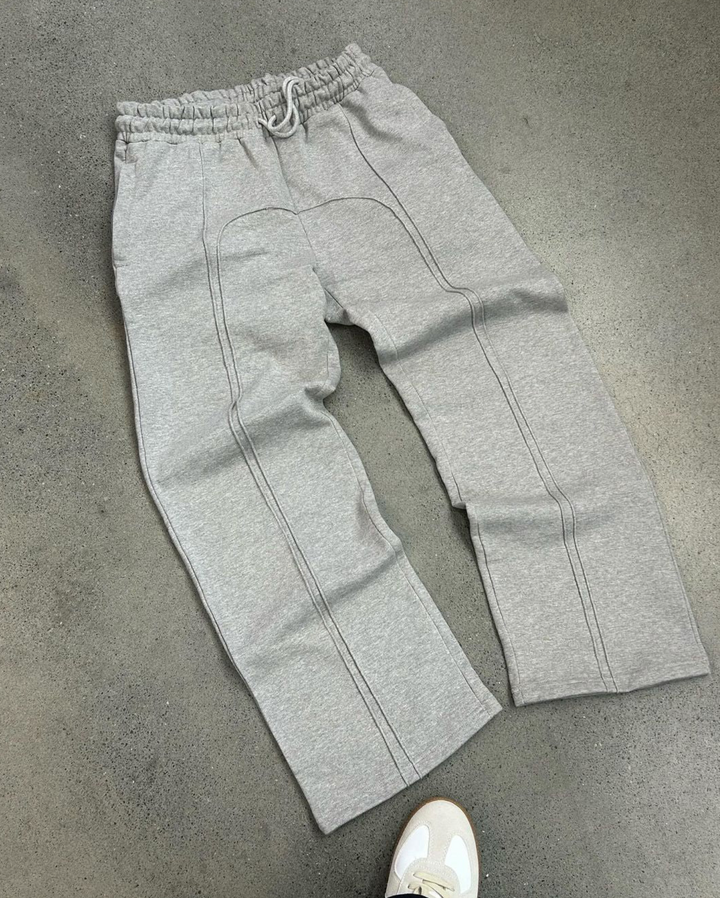 Unisex Streetwear Sweatpants – Heavyweight Joggers with Elastic Waist & Cuffed Ankles
