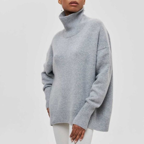 Elegant Full Sleeve Sweater- Elegant Women’s Turtleneck – Long Sleeve Classic Winter Sweater
