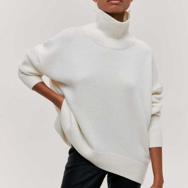 Elegant Full Sleeve Sweater- Elegant Women’s Turtleneck – Long Sleeve Classic Winter Sweater