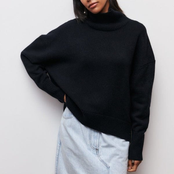 Elegant Full Sleeve Sweater- Elegant Women’s Turtleneck – Long Sleeve Classic Winter Sweater