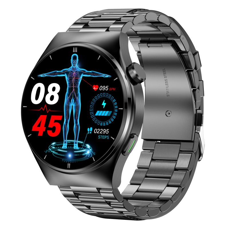 Elite Smartwatch | Advanced Blood Sugar & Blood Pressure Monitoring Device