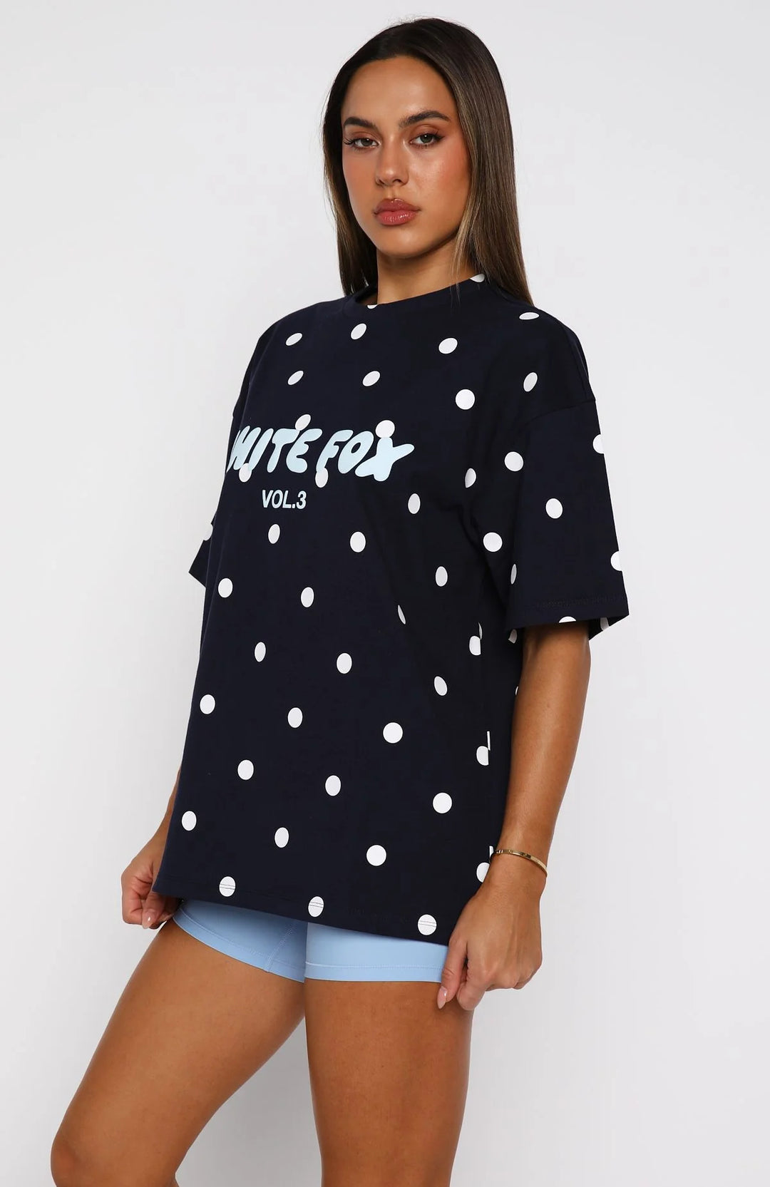White Fox - Oversized Printed Tee