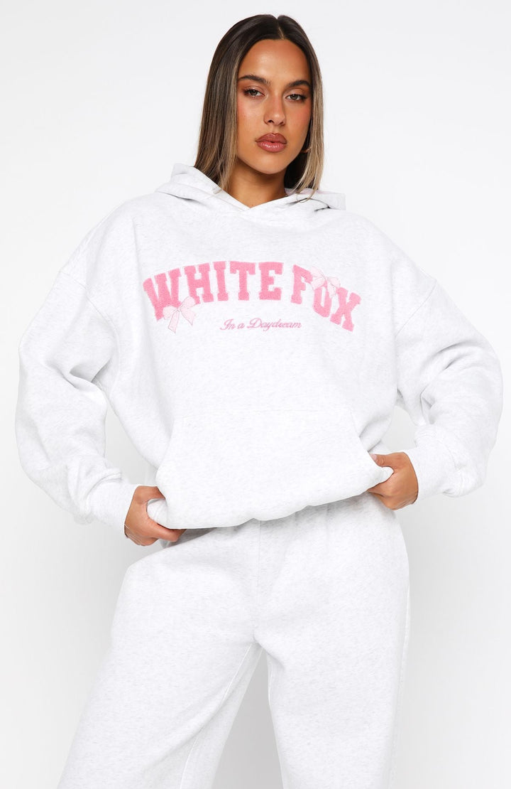 White Fox - Bow Detail Oversized Hoodie