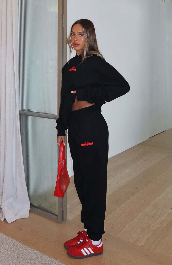 In The Moment Oversized Pants & Hoodie Tracksuit – Black