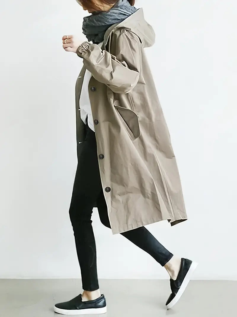 Women's Waterproof Hooded Rain Jacket | Ideal for Outdoor Activities and Adventures