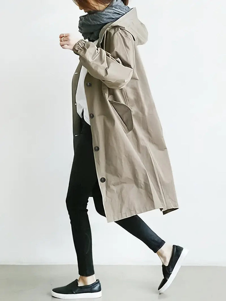 Women's Waterproof Hooded Rain Jacket | Ideal for Outdoor Activities and Adventures