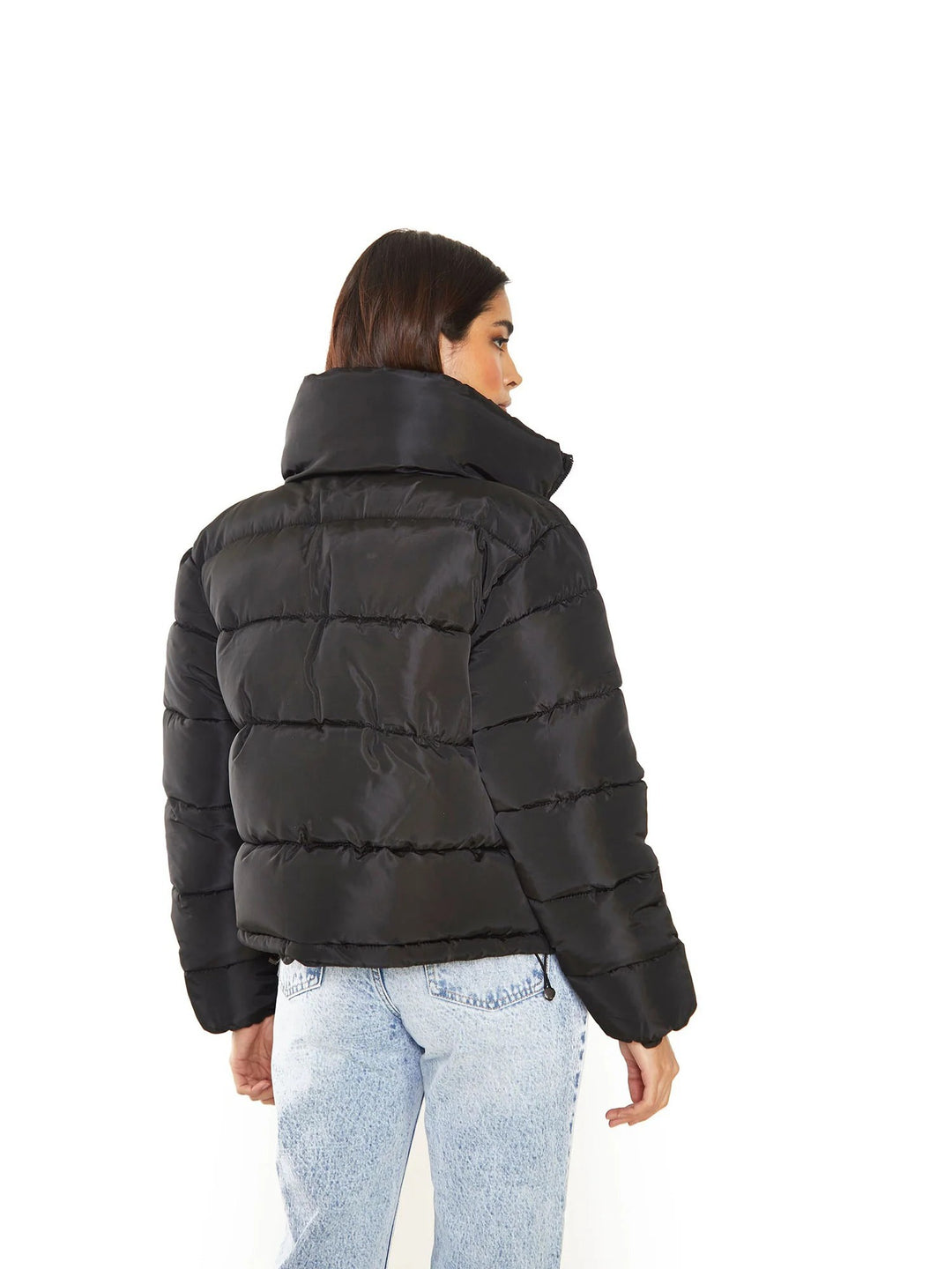Sleek Black Puffer Jacket