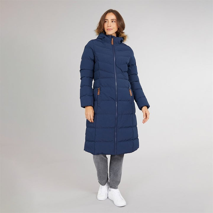 Women’s Long Waterproof Padded Hooded Coat