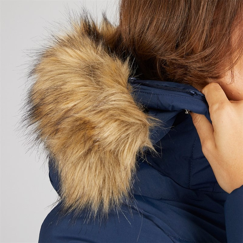 Women’s Long Waterproof Padded Hooded Coat