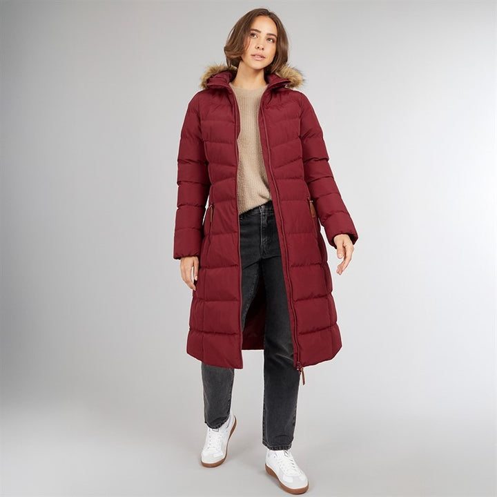 Women’s Long Waterproof Padded Hooded Coat