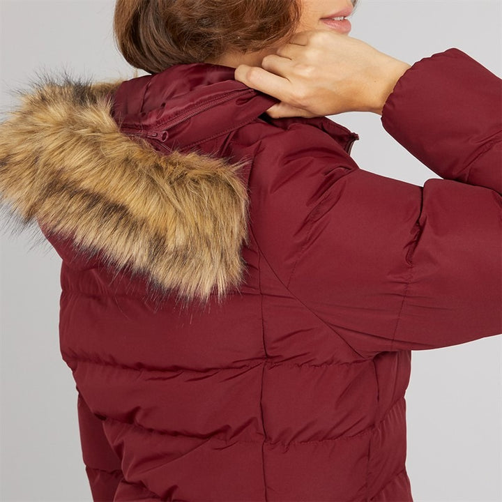 Women’s Long Waterproof Padded Hooded Coat