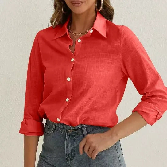 Classic Button-Up Long Sleeve Shirt
