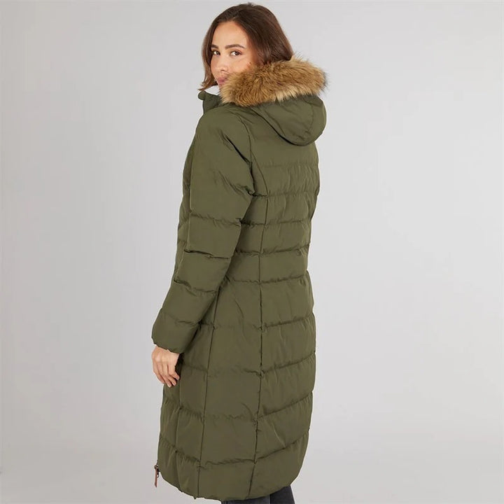 Women’s Long Waterproof Padded Hooded Coat