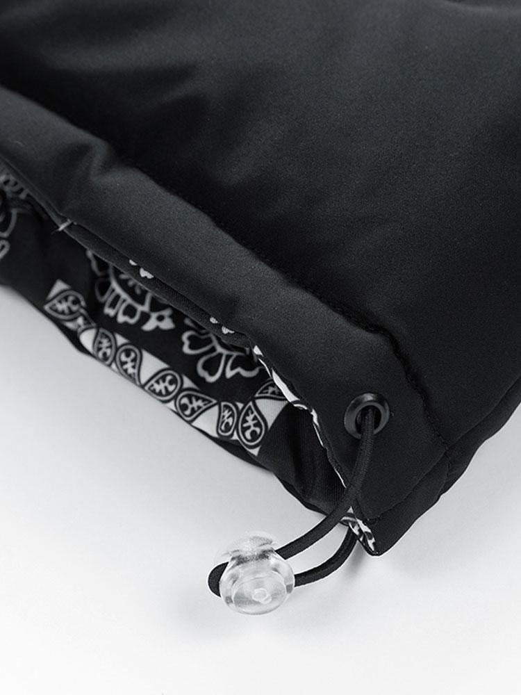 Reversible Paisley Puffer Coat
