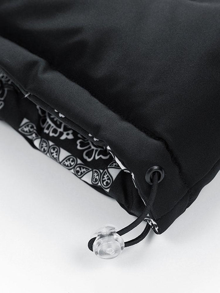 Reversible Paisley Puffer Coat